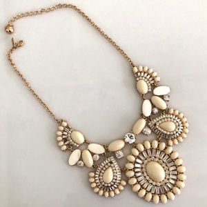 Kate Spade Cream/Gold Statement Necklace